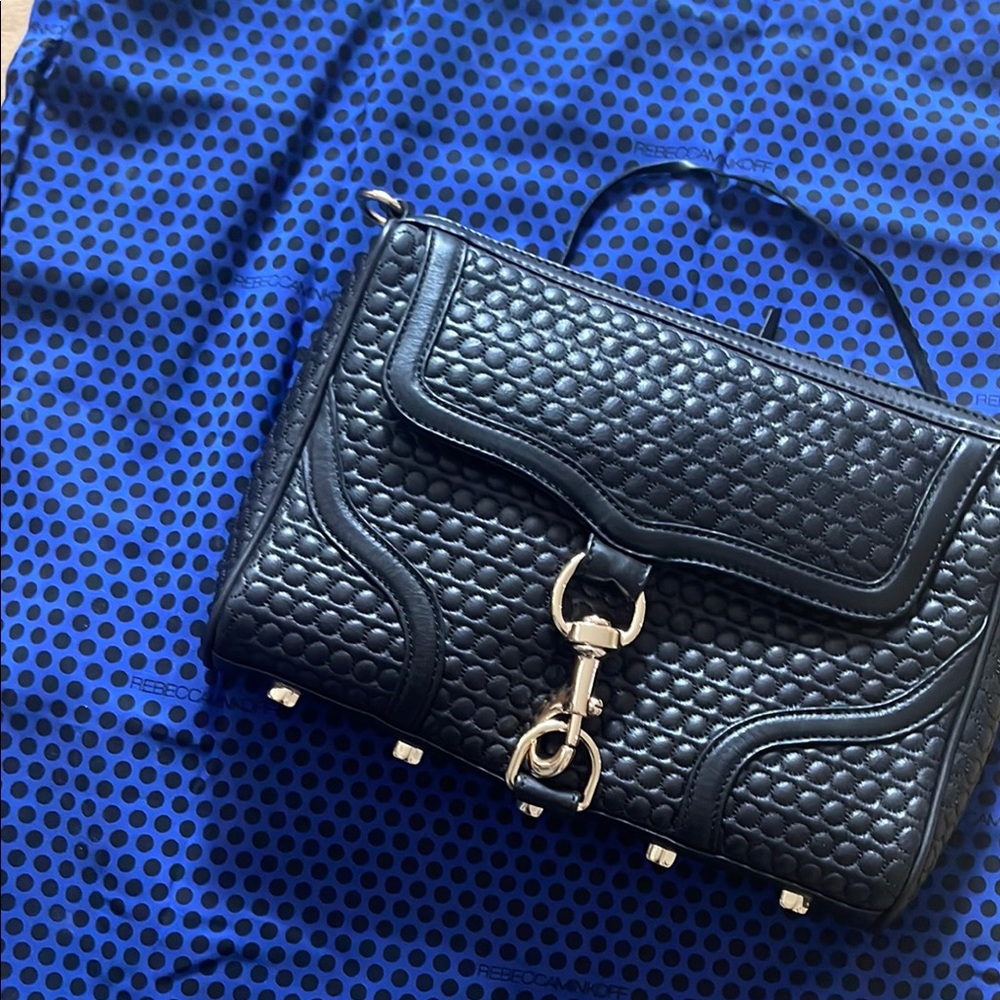 NWT Rebecca Minkoff Black Quilted Leather Bag